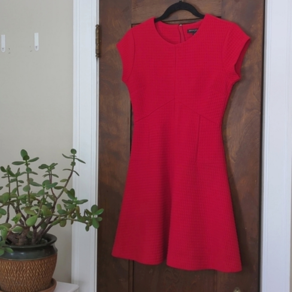 LIKE NEW | Banana Republic | Red Fit and Flare Dress Size 0